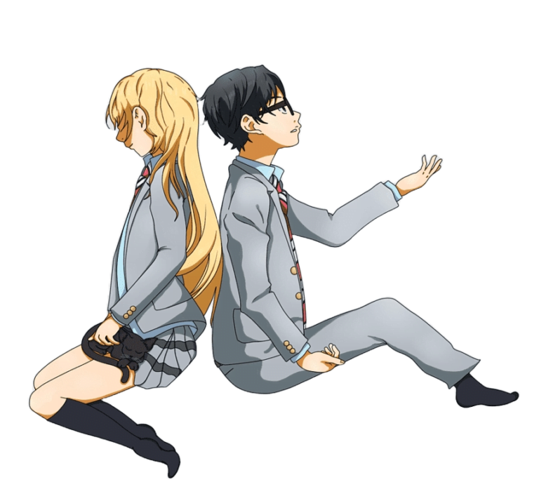 בן ובת דמויות מהשקר שלך באפריל